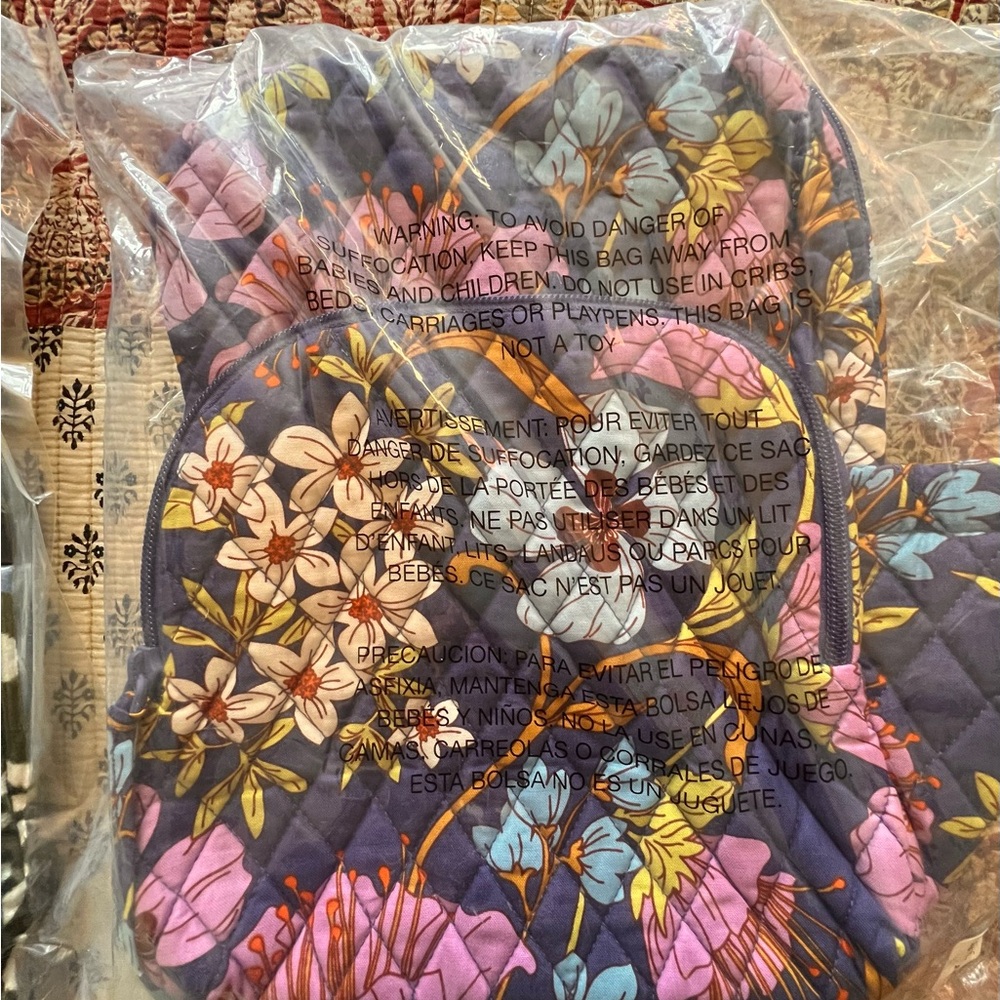 Floral Small Vera Bradley Quilted Backpack